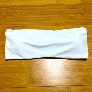White Bandeau Bikini Top